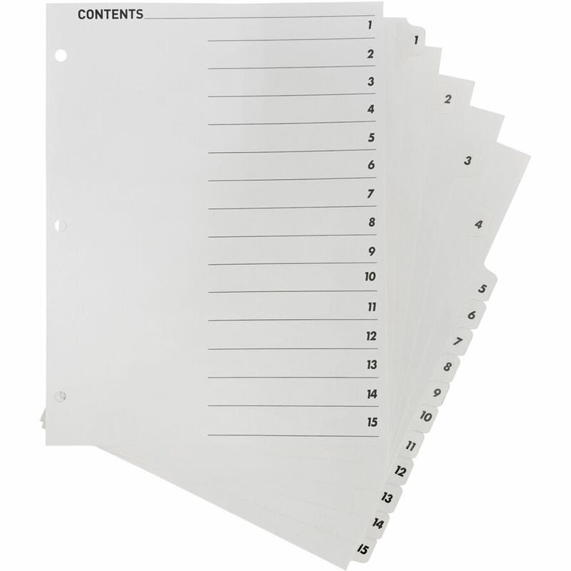 Image Printable Tab Dividers
