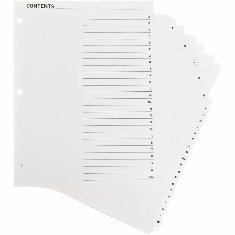 Image Printable Tab Dividers