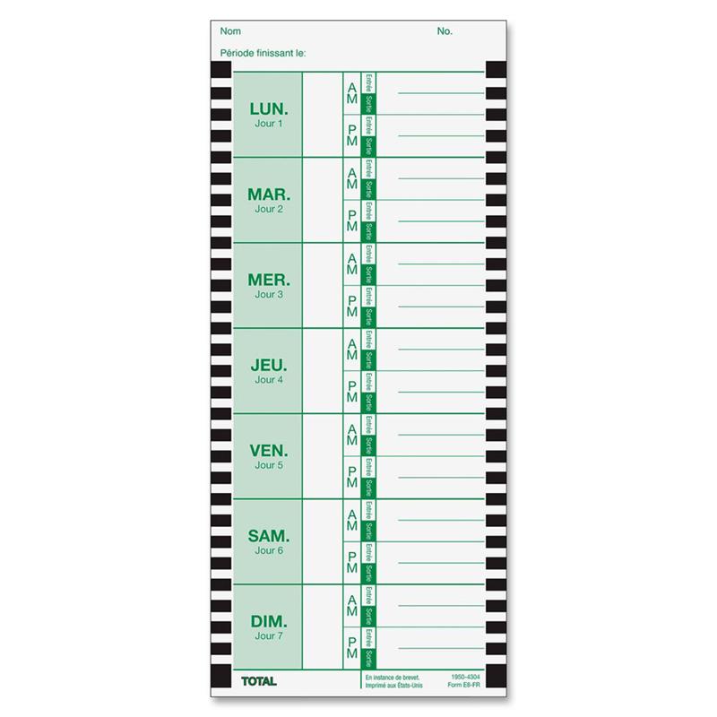 Image E8 Time Cards
