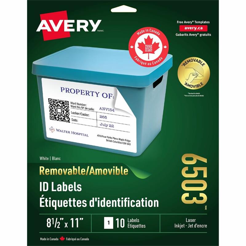 Image Removable I.D. labels