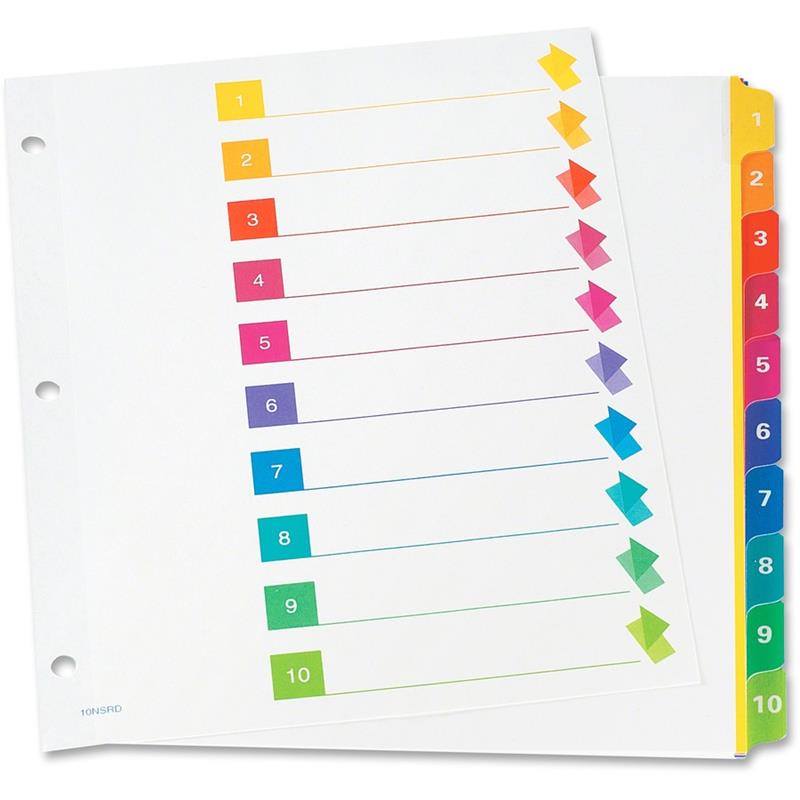 Image Super Rapidex™ Pre-Printed Dividers