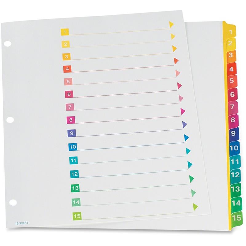 Image Super Rapidex™ Pre-Printed Dividers