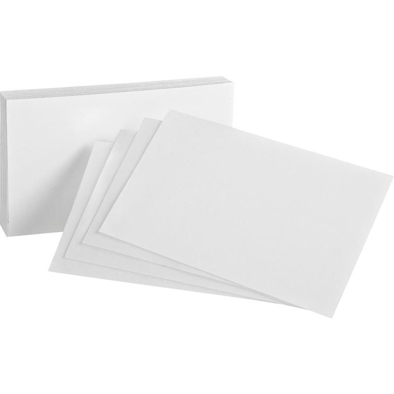Image White Index Cards