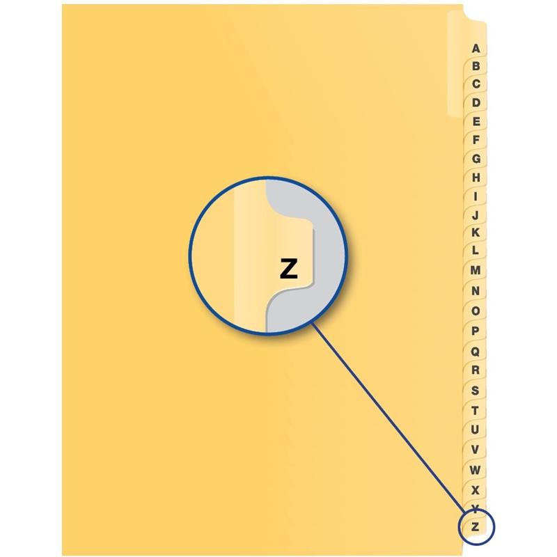 Image Alphabetical Litigation Index Dividers